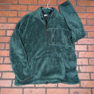 Pink Emerald Green Fleece‎ Sweater